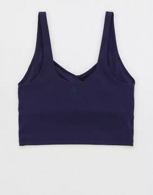 By Aerie Real Me Low Key Longline Sports Bra