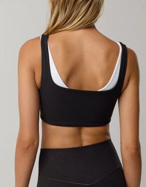 By Aerie Real Me XTRA Rib Switch Up V-Neck Sports Bra
