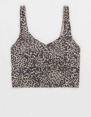 By Aerie Real Me Low Key Longline Sports Bra