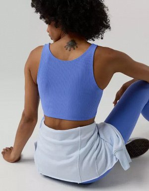 By Aerie Real Me XTRA Rib Switch Up High Neck Sports Bra