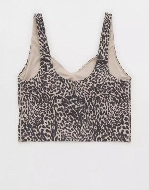 By Aerie Real Me Low Key Longline Sports Bra