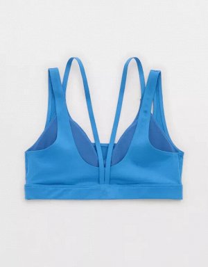 By Aerie The Hugger Layered Sports Bra