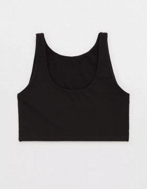 By Aerie Real Me XTRA Rib Switch Up High Neck Sports Bra