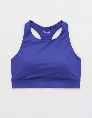 By Aerie Goals Gloss High Neck Sports Bra