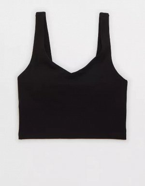 By Aerie Real Me Low Key Longline Sports Bra