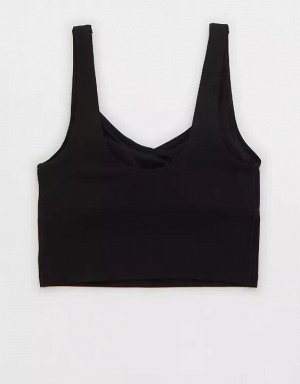 By Aerie Real Me Low Key Longline Sports Bra