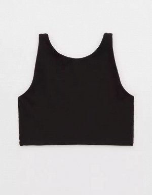 By Aerie Real Me XTRA Rib Switch Up High Neck Sports Bra