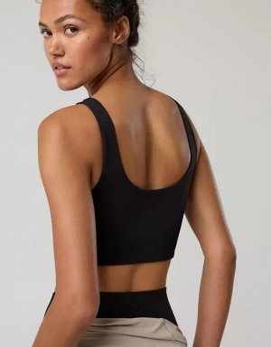 By Aerie Real Me XTRA Rib Switch Up High Neck Sports Bra