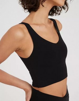 By Aerie Real Me Low Key Longline Sports Bra