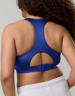 By Aerie Goals Gloss High Neck Sports Bra