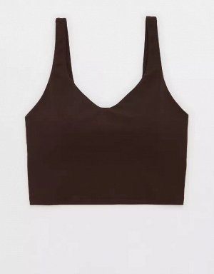 By Aerie Real Me Low Key Longline Sports Bra