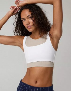 By Aerie Real Me XTRA Rib Switch Up V-Neck Sports Bra