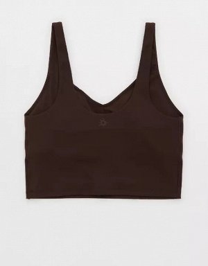 By Aerie Real Me Low Key Longline Sports Bra