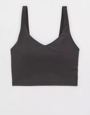 By Aerie Real Me Low Key Longline Sports Bra