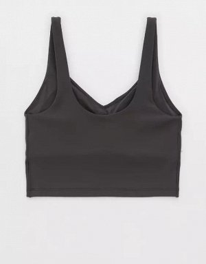 By Aerie Real Me Low Key Longline Sports Bra