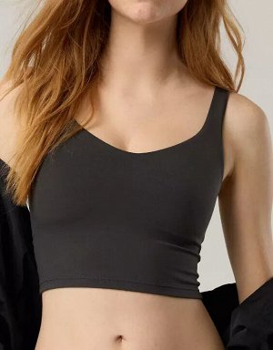 By Aerie Real Me Low Key Longline Sports Bra