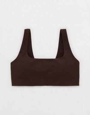 By Aerie Real Me XTRA Ribbed Classic Sports Bra
