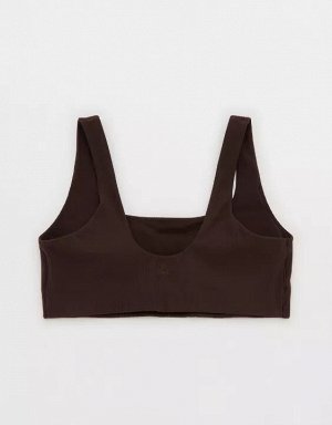 By Aerie Real Me XTRA Ribbed Classic Sports Bra