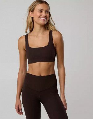 By Aerie Real Me XTRA Ribbed Classic Sports Bra