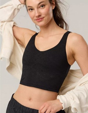 By Aerie Lace Low Key Longline Sports Bra