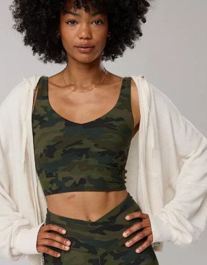 By Aerie Real Me Low Key Longline Sports Bra