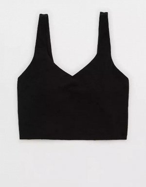By Aerie Lace Low Key Longline Sports Bra