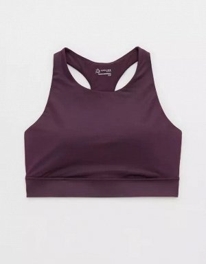 By Aerie Goals Gloss High Neck Sports Bra