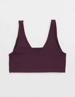 By Aerie Real Me XTRA Rib Switch Up V-Neck Sports Bra