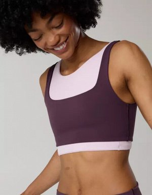 By Aerie Real Me XTRA Rib Switch Up V-Neck Sports Bra