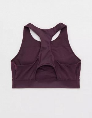 By Aerie Goals Gloss High Neck Sports Bra