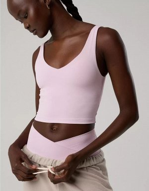 By Aerie Real Me Low Key Longline Sports Bra