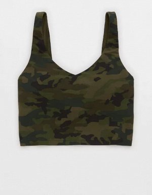 By Aerie Real Me Low Key Longline Sports Bra