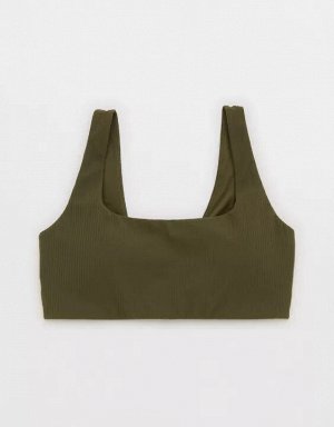 By Aerie Real Me XTRA Ribbed Classic Sports Bra