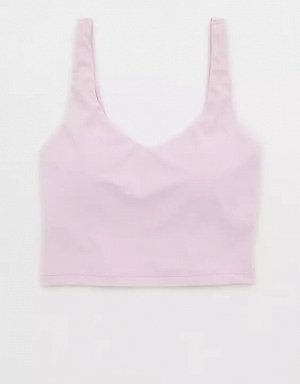 By Aerie Real Me Low Key Longline Sports Bra