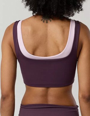 By Aerie Real Me XTRA Rib Switch Up V-Neck Sports Bra