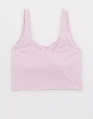 By Aerie Real Me Low Key Longline Sports Bra