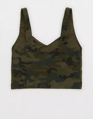 By Aerie Real Me Low Key Longline Sports Bra