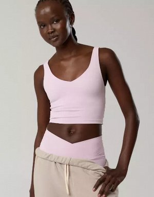 By Aerie Real Me Low Key Longline Sports Bra