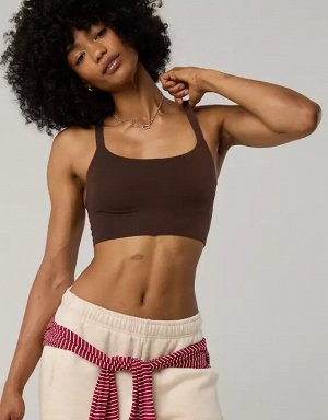 By Aerie Real Me Hold Up! Racerback Sports Bra