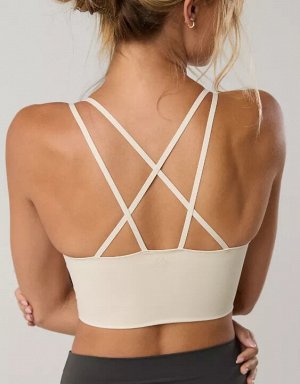 By Aerie Real Me Hold Up! Strappy Sports Bra