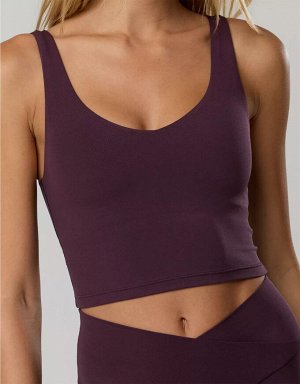 By Aerie Real Me Low Key Longline Sports Bra
