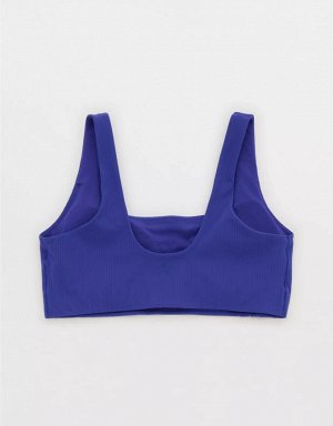 By Aerie Real Me XTRA Ribbed Classic Sports Bra