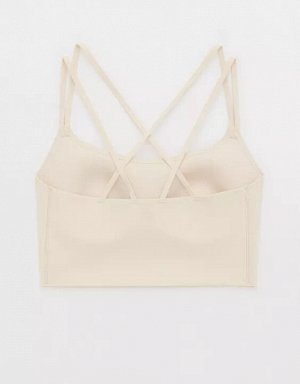 By Aerie Real Me Hold Up! Strappy Sports Bra