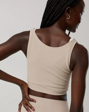 By Aerie Real Me XTRA Rib Switch Up High Neck Sports Bra