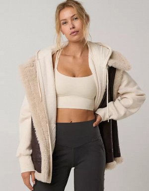 By Aerie Real Me Hold Up! Strappy Sports Bra