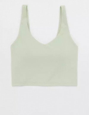 By Aerie Real Me Low Key Longline Sports Bra