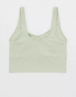 By Aerie Real Me Low Key Longline Sports Bra