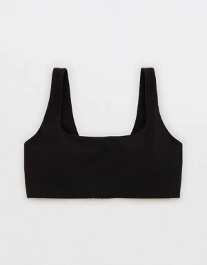 By Aerie Real Me XTRA Ribbed Classic Sports Bra