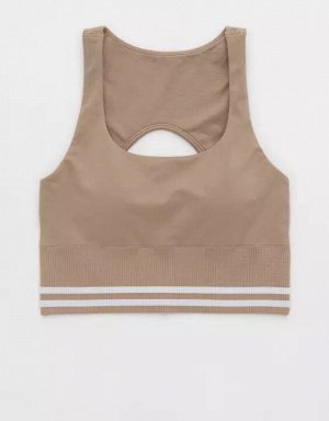 By Aerie Seamless Longline Sports Bra