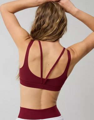 By Aerie The Hugger Layered Sports Bra